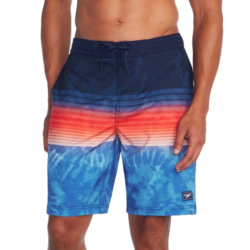 Speedo Printed Bondi Basin Boardshorts Men's Small Peacoat 9